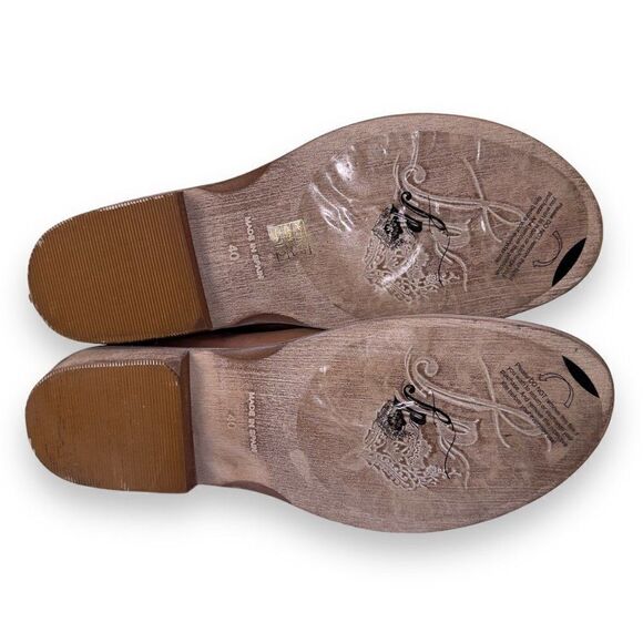 Free People Mont Blanc Leather Sandals Distressed Taupe Women's 10 / EU 40 - Picture 8 of 11